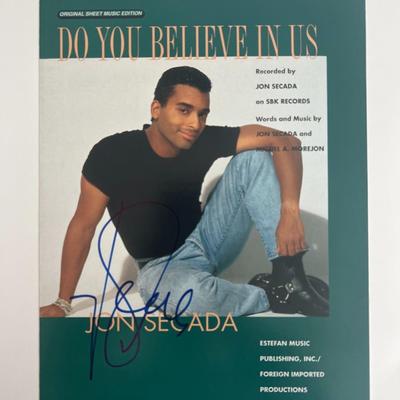 Do You Believe in Us John Secada signed sheet music