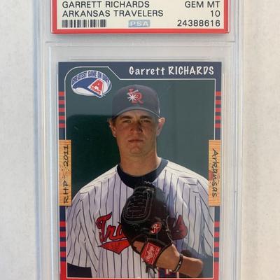 Garrett Richards 2011 Grandstand baseball card PSA 10