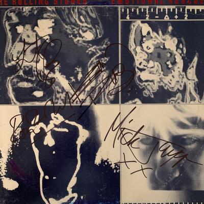 Rolling Stones Emotional Rescue signed album 