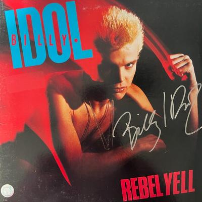 Billy Idol signed "Rebel Yell" album