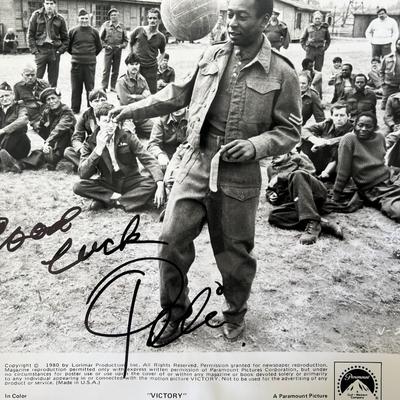 Pele signed photo GFA authenticated