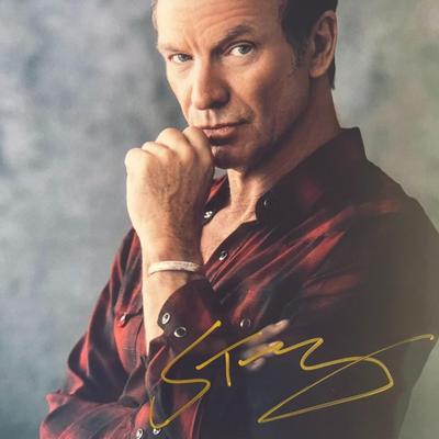 Sting signed photo