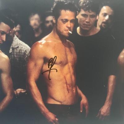 Fight Club Brad Pitt signed photo