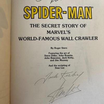 Spider-Man Stan Lee, Jack Kirby and John Romita signed comic book