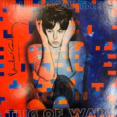 Paul McCartney Tug of War signed album