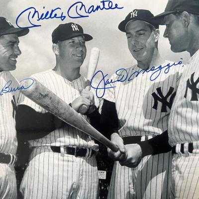 NY Yankees team signed photo GFA authenticated