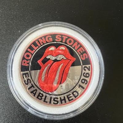 Rolling Stones limited edition silver dollar