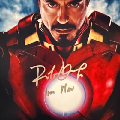 Iron Man Robert Downey Jr signed photo