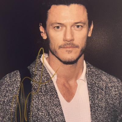 Luke Evans signed photo