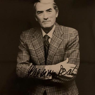 Gregory Peck signed photo