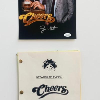 Cheers George Wendt signed photo & script
