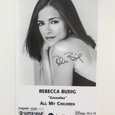 Rebecca Budig signed photo