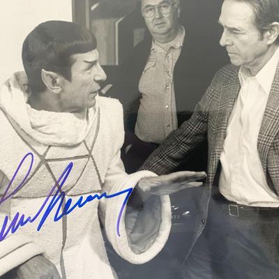 Star Trek Leonard Nimoy signed photo