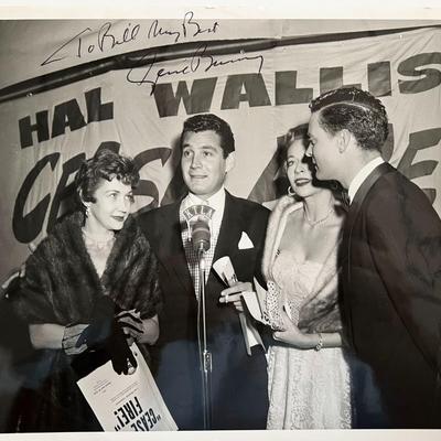 Gene Barry signed photo