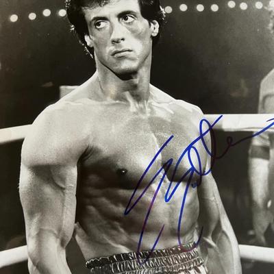 Rocky Sylvester Stallone signed photo. GFA authenticated