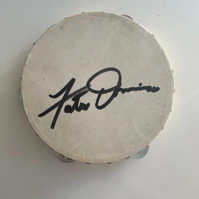 Fats Domino signed tambourine