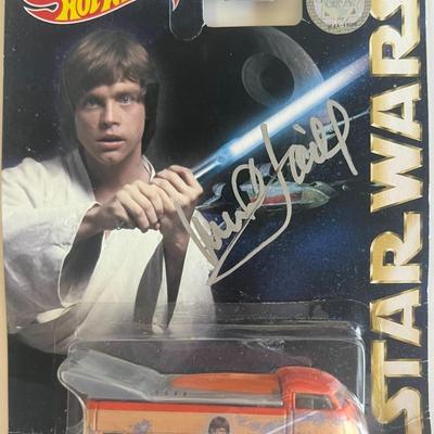 Star Wars Mark Hamill signed Hot Wheels car. GFA authenticated.