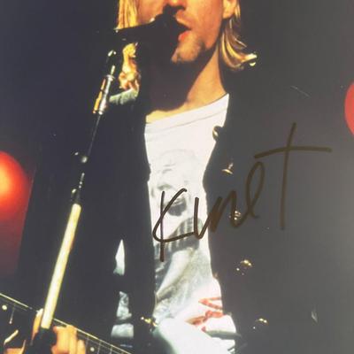 Kurt Cobain signed photo