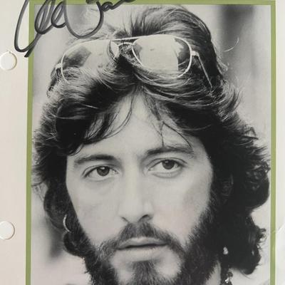 Al Pacino signed photo. GFA authenticated