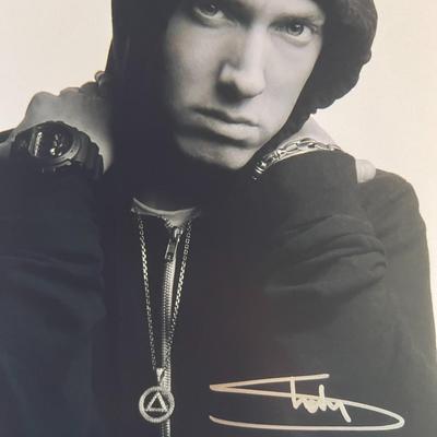 Eminem signed photo
