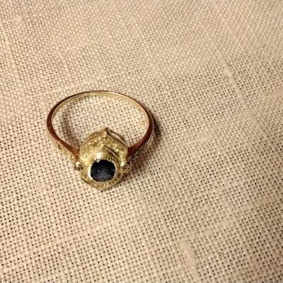 Stunning Diamond And Sapphire 925 Ring Size 7 One Of A Kind