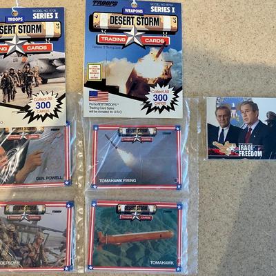 3 PACKS OF SEALED DESERT STORM AND IRAQUI FREEDOM CARDS