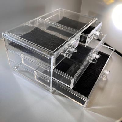 LUCITE JEWELRY DRAWERS
