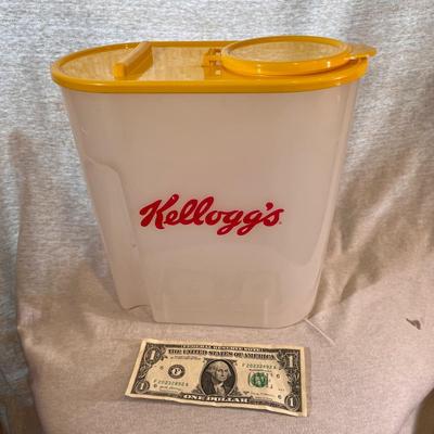 VINTAGE KELLOGâ€™S CEREAL CONTAINER