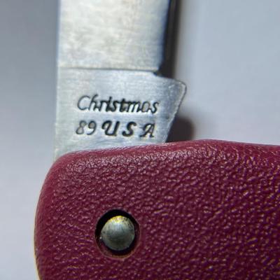 CHRISTMAS 1989 PARKER CASE XX POCKET KNIFE