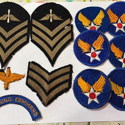 11 WW2 ERA US ARMY AIR FORCE PATCHES