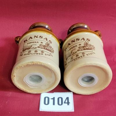 Kansas Salt and Pepper Shakers