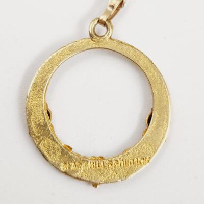BEAUTIFUL BLACK HILLS 10k GOLD PENDANT W/ CHAIN