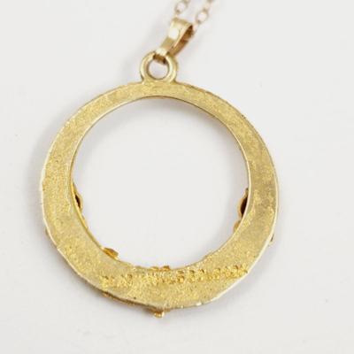 BEAUTIFUL BLACK HILLS 10k GOLD PENDANT W/ CHAIN