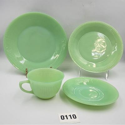 4 Pc Fire King Jadite