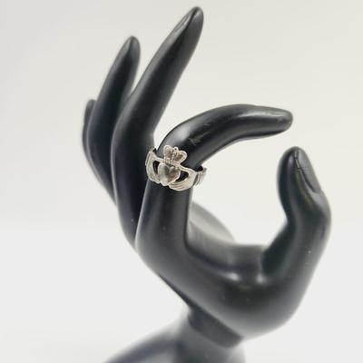 PEWTER MADE IN IRELAND CLADDAGH RING