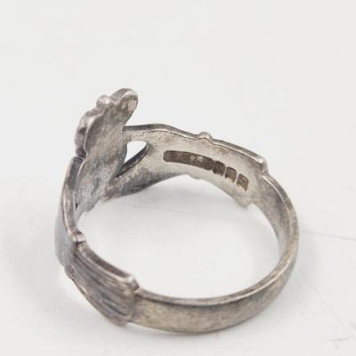 PEWTER MADE IN IRELAND CLADDAGH RING
