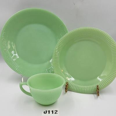 3 Piece Fire King Jadite