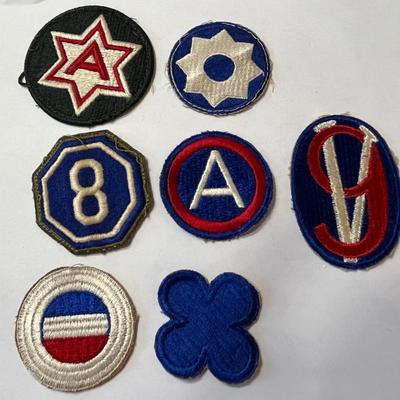 7 VINTAGE INFANTRY DIVISION INSIGNIAS