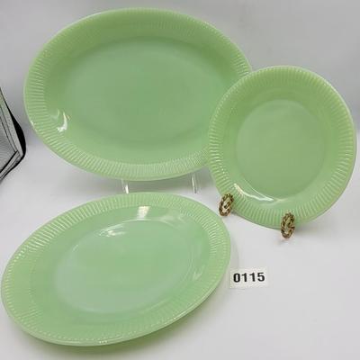 3 Piece Fire King Jadite