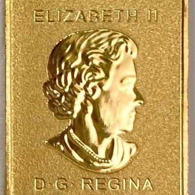 .999 Fine Gold Bar. Elizabeth II