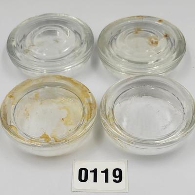 4 Piece Glass Furniture Coasters