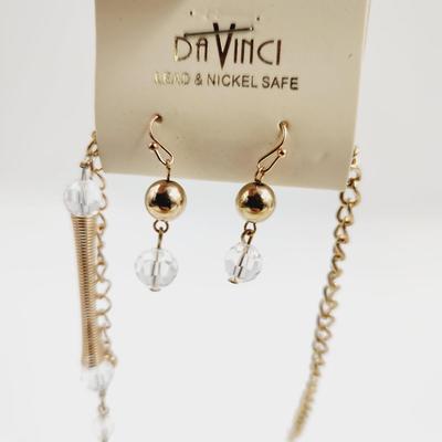 DAVINCI NEW NECKLACE & EARRINGS BUNDLE