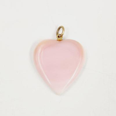 CUTE PINK & WHITE HEART PENDANT
