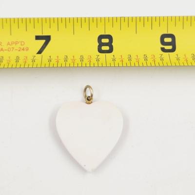 CUTE PINK & WHITE HEART PENDANT