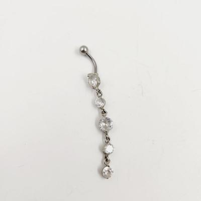 ICING 14 G JEWELED BELLY RING