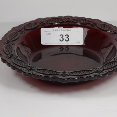 Avon Ruby Red Candy Dish