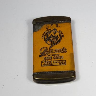 Antique Metal Match Holder