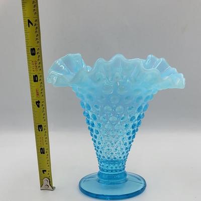 Vintage Fenton Aqua Blue Hobnail