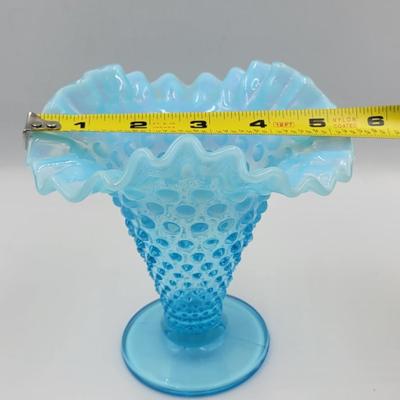 Vintage Fenton Aqua Blue Hobnail