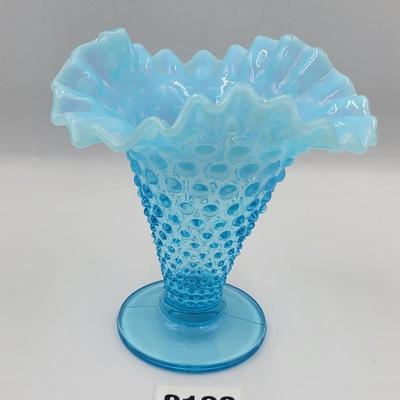 Vintage Fenton Aqua Blue Hobnail